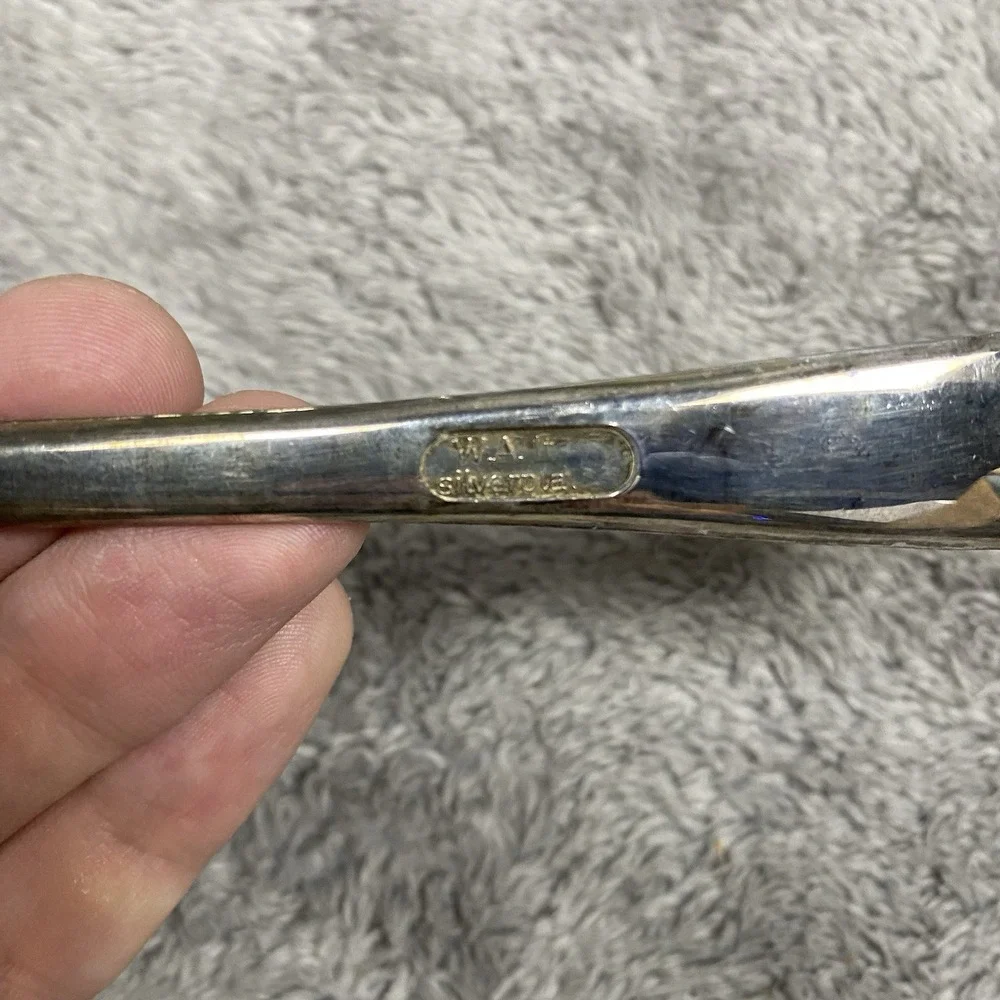 VINTAGE W.A.‎ ITALY SILVERPLATE SALAD Serving Fork Silver Plated